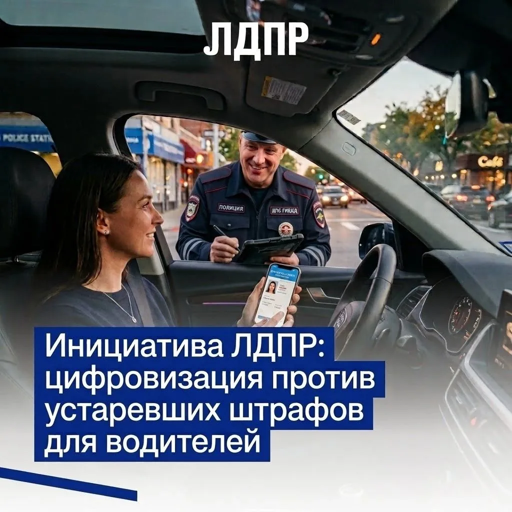 Инициатива ЛДПР: цифровизация против устаревших штрафов для водителей