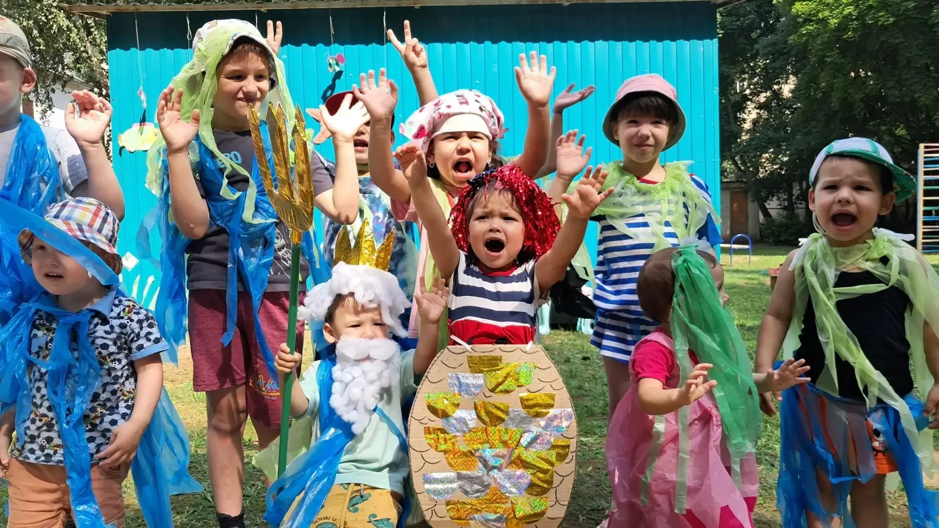 🎉  В Доме ребёнка прошёл весёлый праздник Нептуна! 🌊
Ребята окунулись в настоящую морскую сказку: 