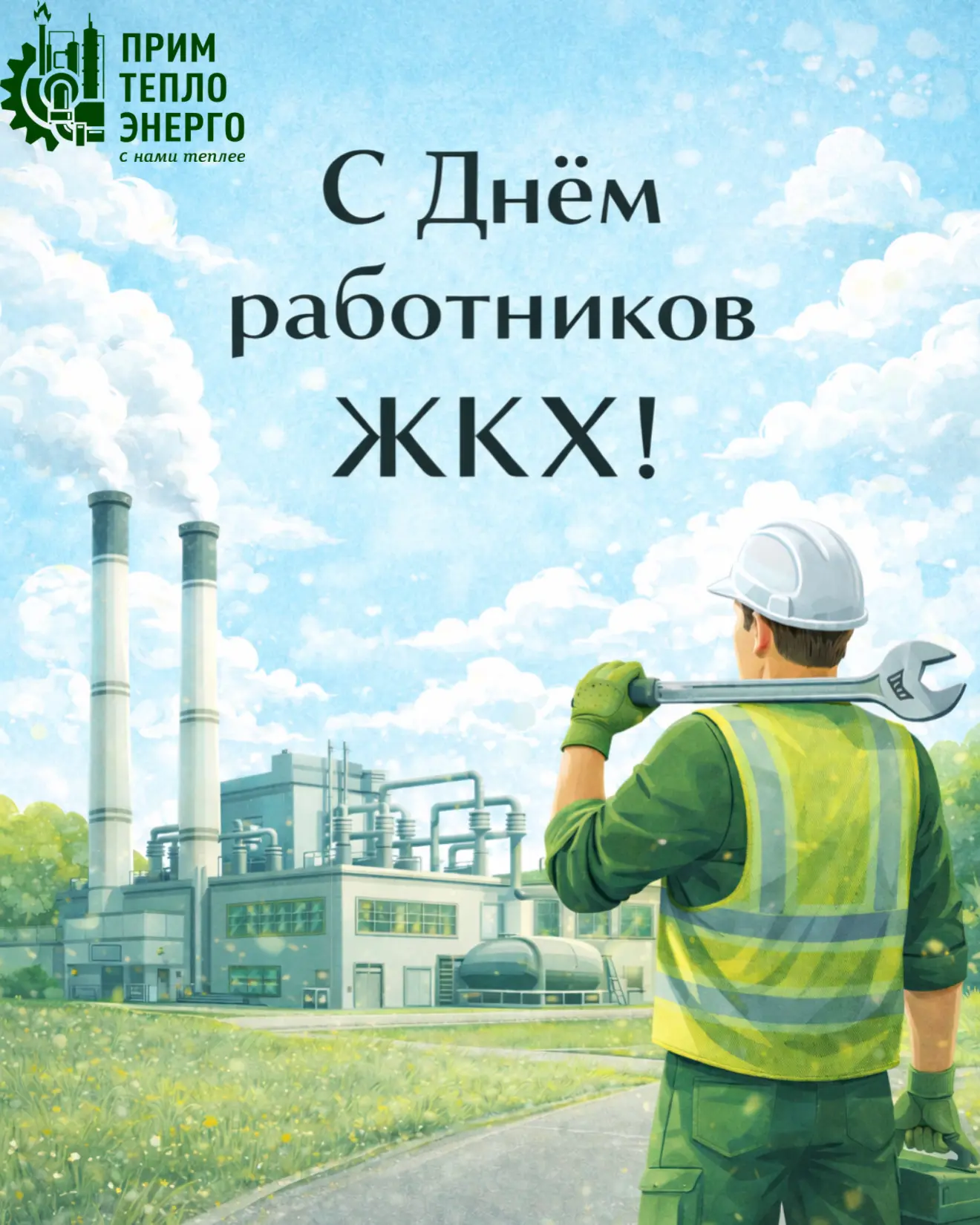 🎉 Генеральный директор  Примтеплоэнерго Вячеслав Бабич поздравил коллектив  Примтеплоэнерго с Днем р
