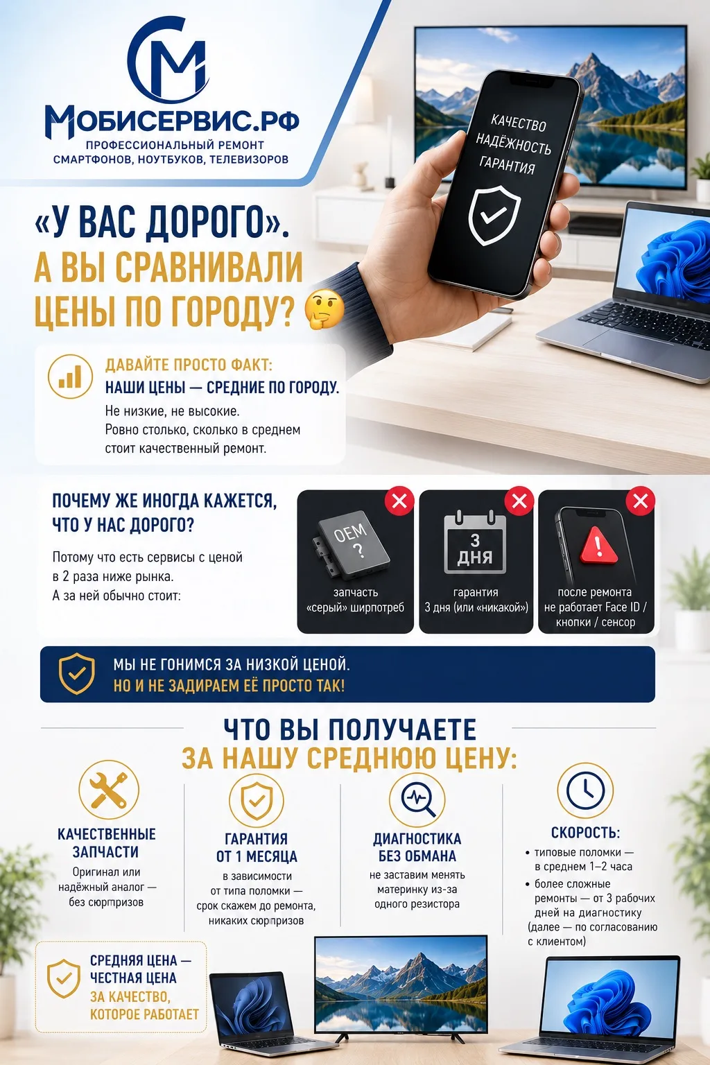 «У вас дорого». А вы сравнивали цены по городу? 🤔