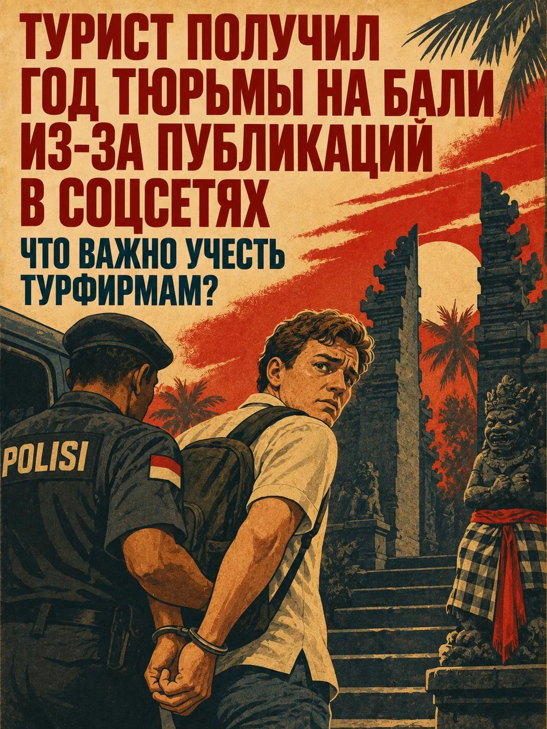 Турист получил год тюрьмы на Бали из-за публикаций в соцсетях. Что важно учесть турфирмам?
