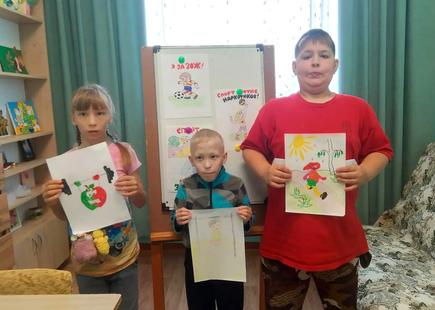 🤸🤾Сегодня ребята приняли активное участие в конкурсе рисунков «Мы за ЗОЖ». С большим ...
