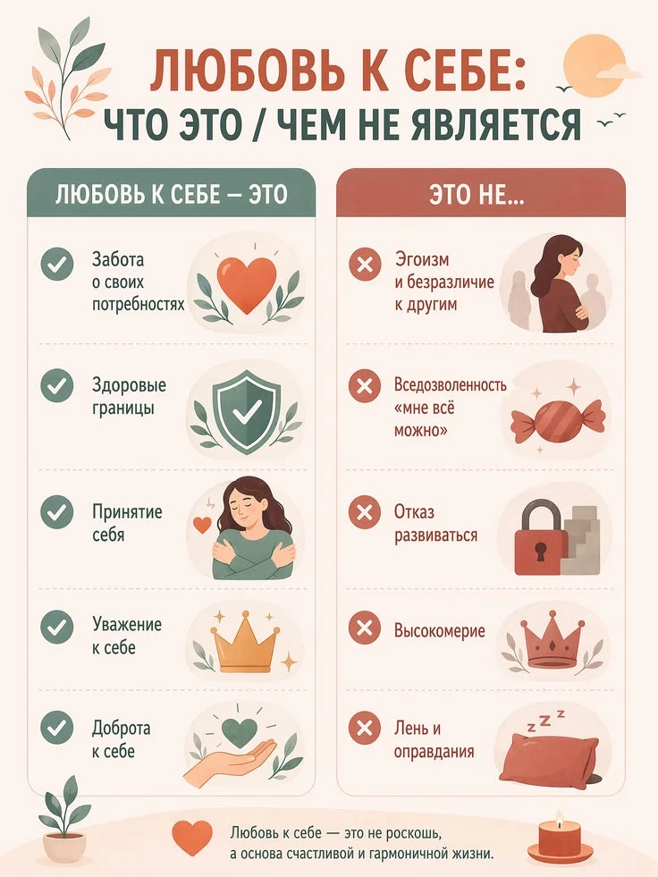 💛 Любовь к себе — это не эгоизм.