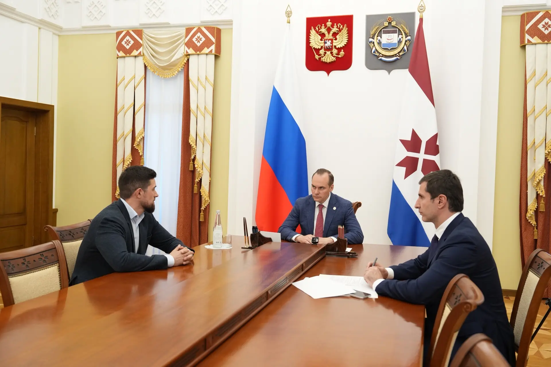 Вместе с Главой республики провели рабочую встречу с генеральным директором Саранского завода цинков