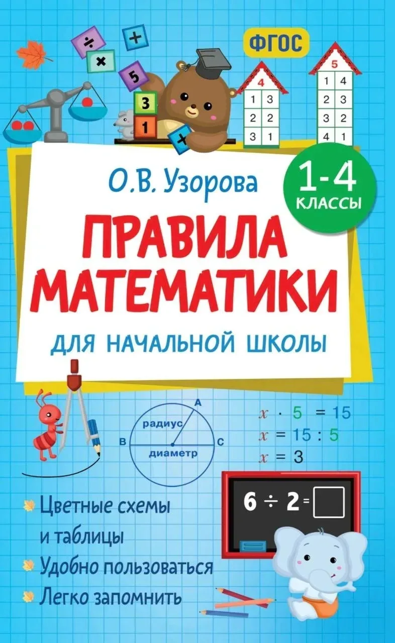 Правила математики для начальной школы 

К ШКОЛЕ ГОТОВ!