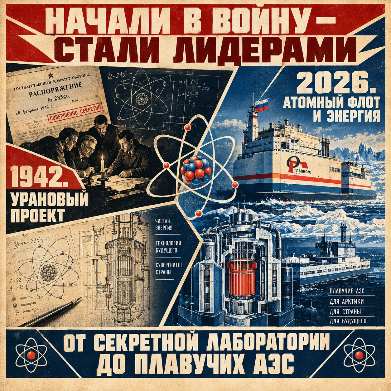 ⚛️ 84 года назад запущен советский атомный проект. Вспоминаем 1942-й