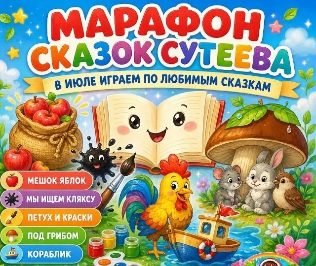 Наши маленькие читатели уже познакомились с волшебными сказками Владимира Сутеева! 📘