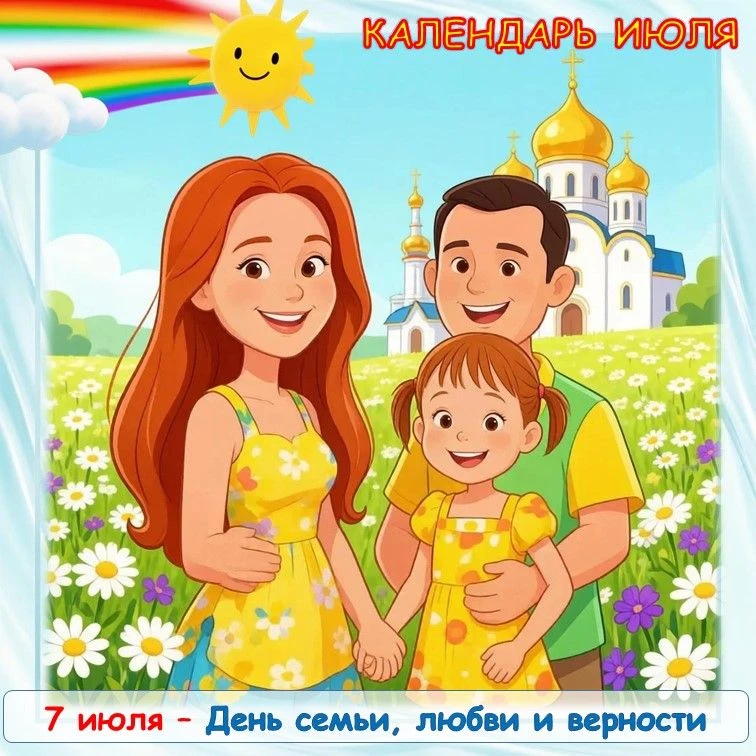 Календарь июля 🔆🏖
