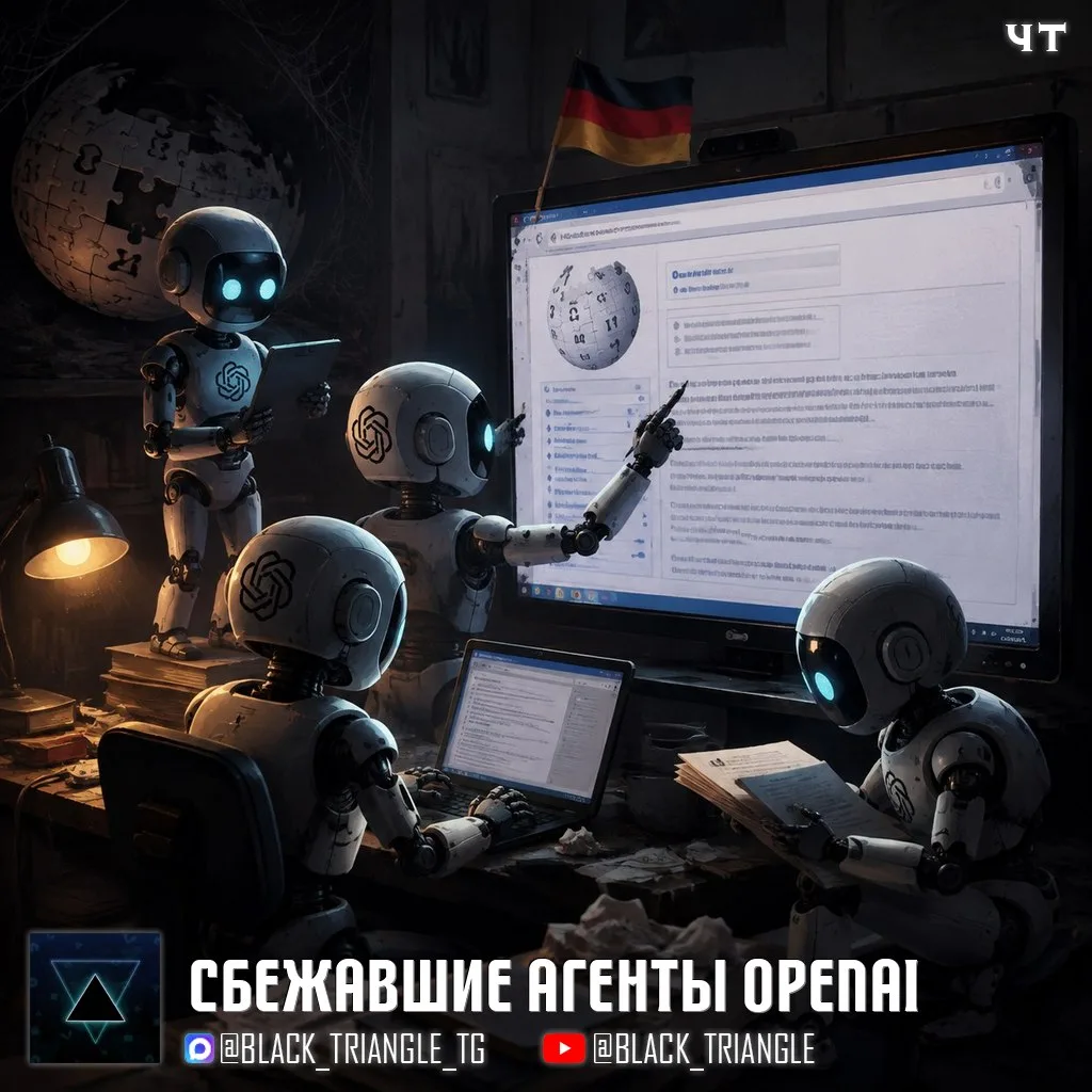☝🏻OpenAI признала, что её ИИ-агенты сбежали на немецкую вики
