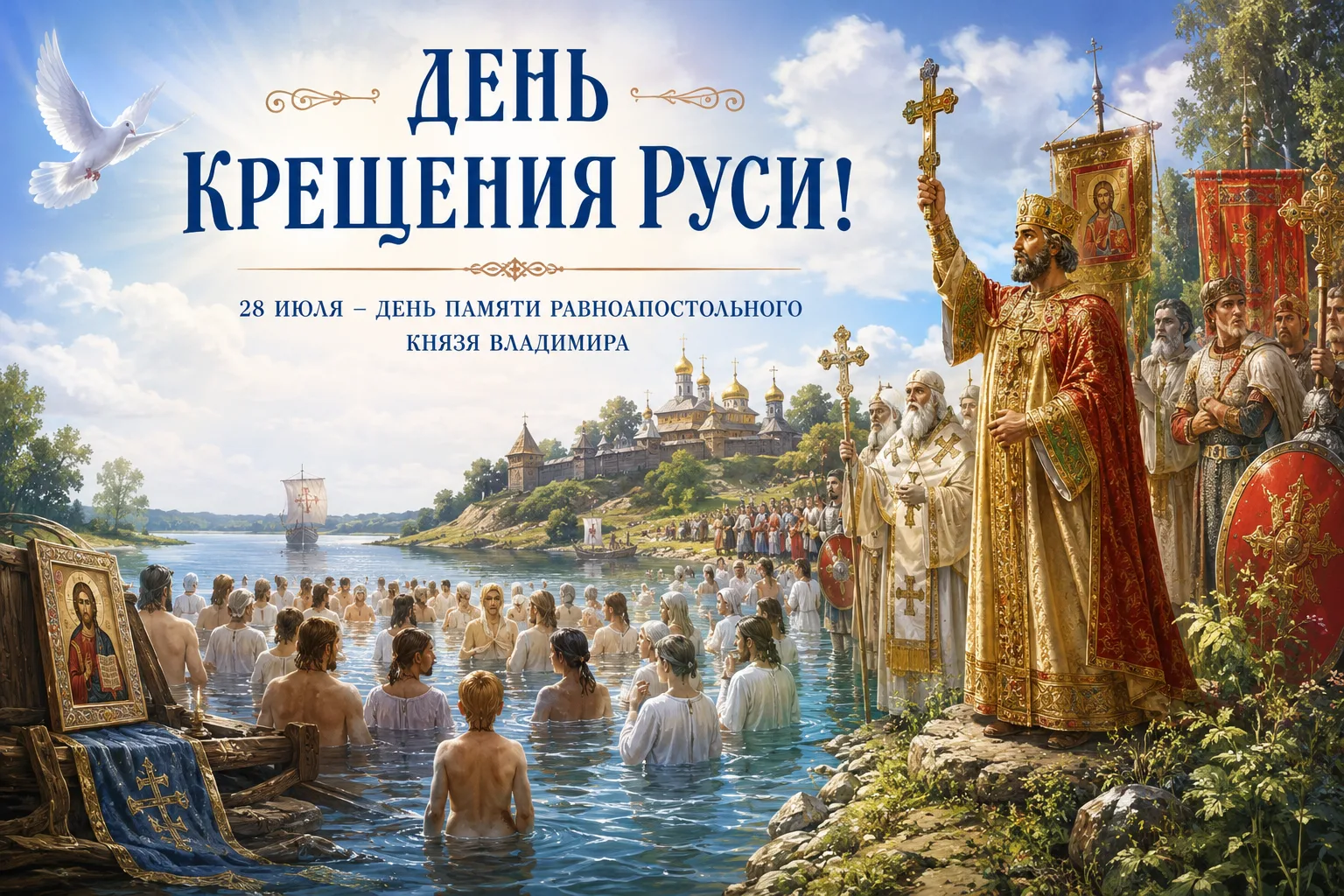 Сегодня наша страна отмечает День Крещения Руси. 

Это событие произошло в 988 году по решению князя