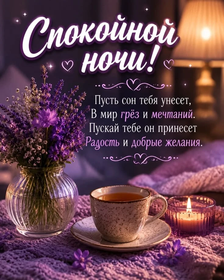 Доброй ночи! Прекрасных и сладких снов! ✨🌙