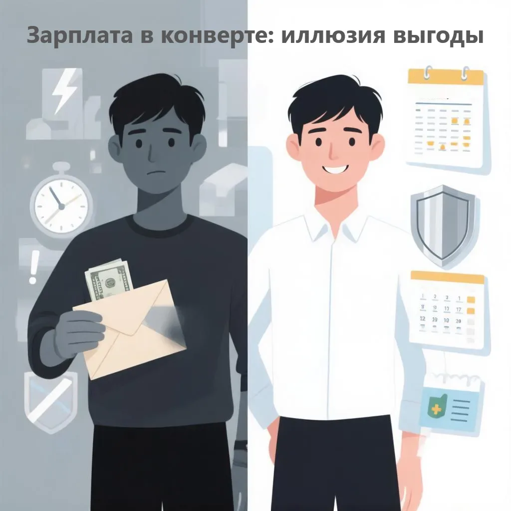 🤔 Работа «по договорённости»: почему это иллюзия выгоды и какие гарантии вы теряете