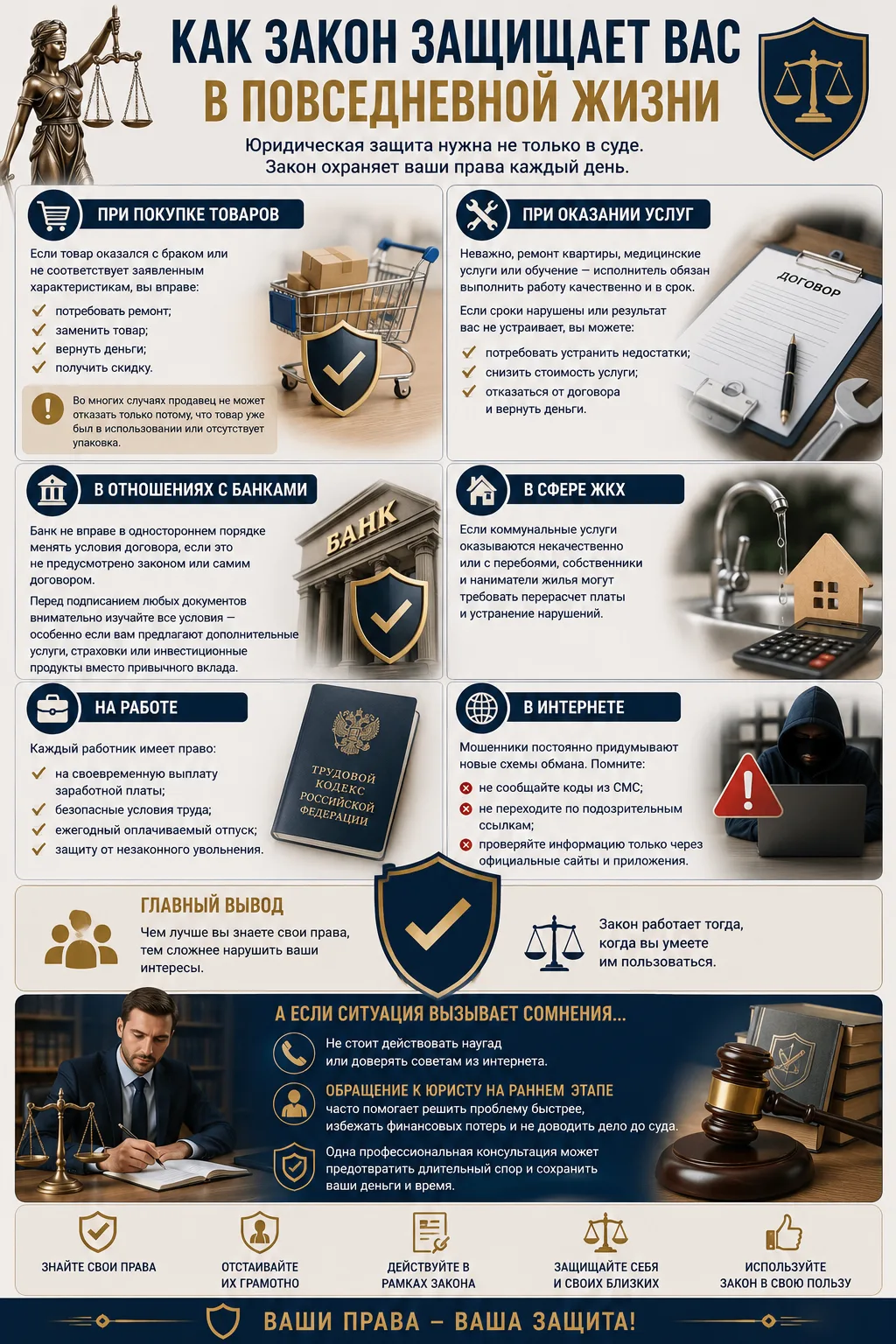 ⚖️ Как закон защищает вас в повседневной жизни