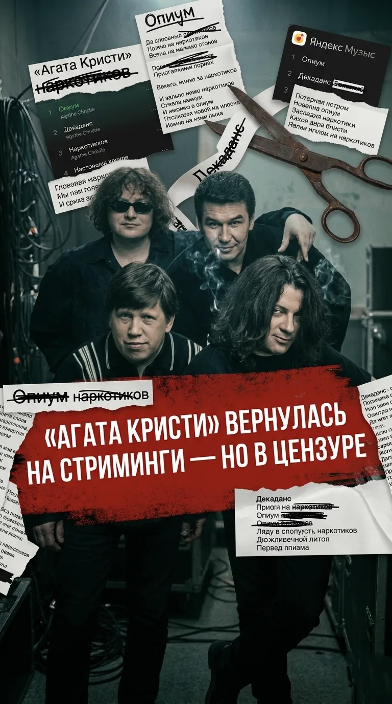 Агата Кристи возвращается на стриминги в кастрированном виде  Легендарные альбомы Агаты Кристи Декад