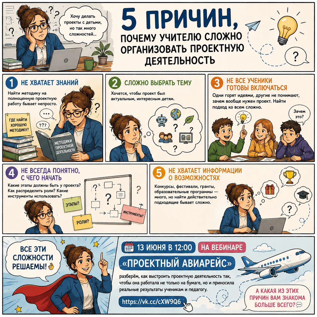 5 причин, почему учителю сложно организовать проектную деятельность