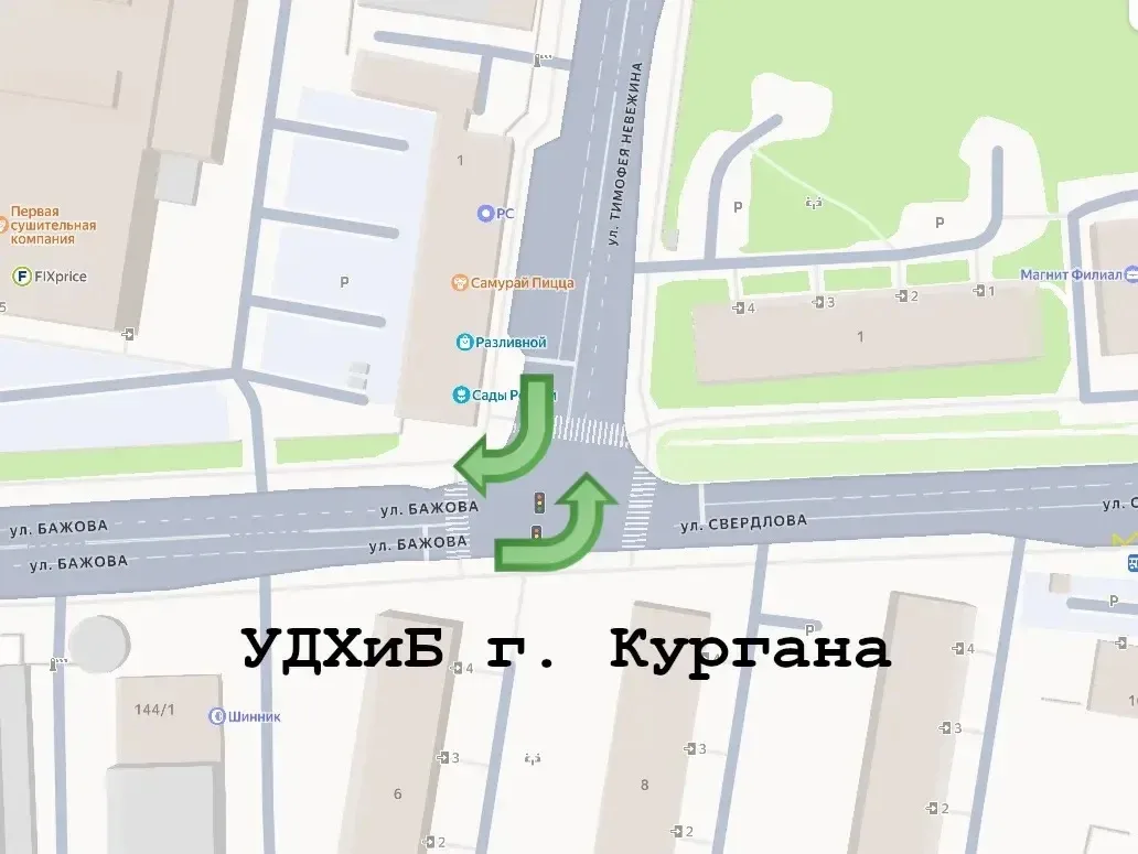 🚦 Из-за ремонтных работ на улице Свердлова в Кургане были скорректированы режимы работы светофоров. 