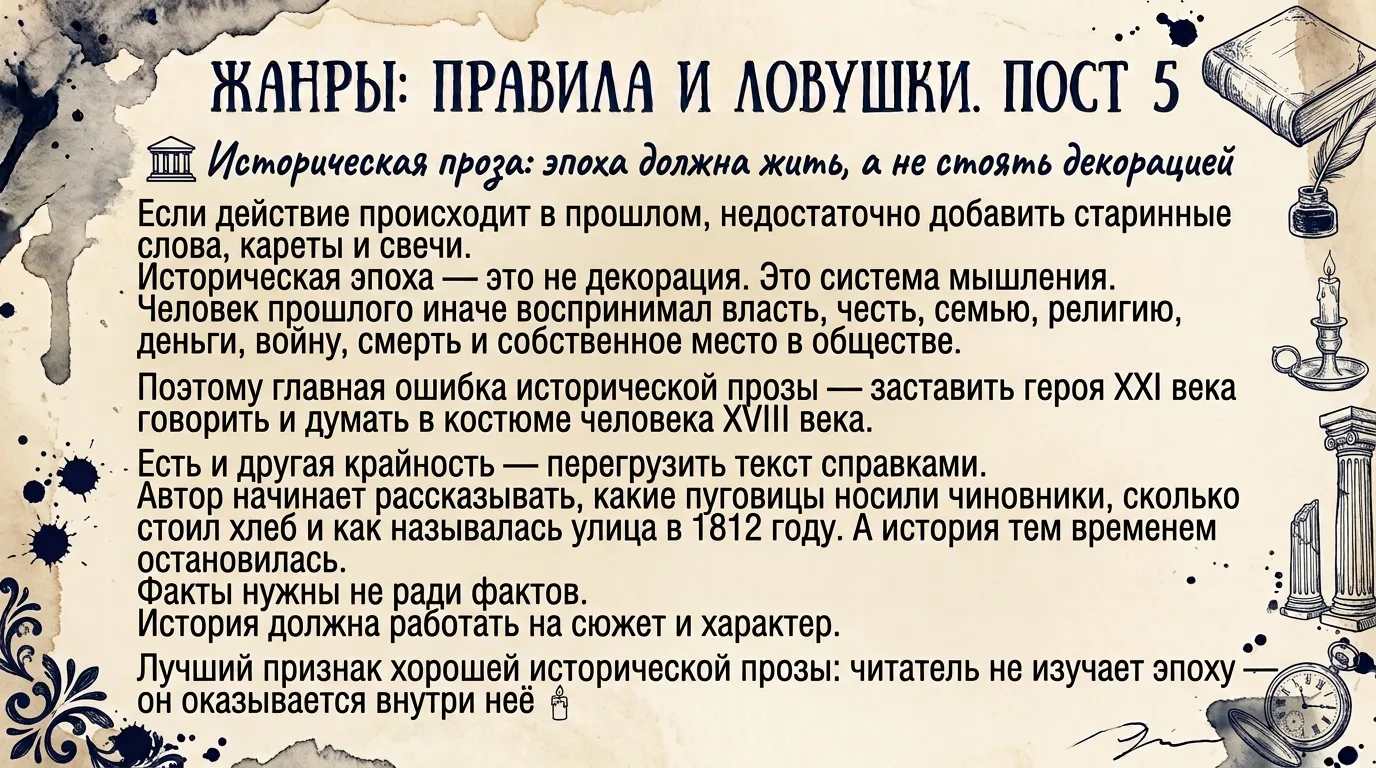 Жанры: правила и ловушки. Пост 5