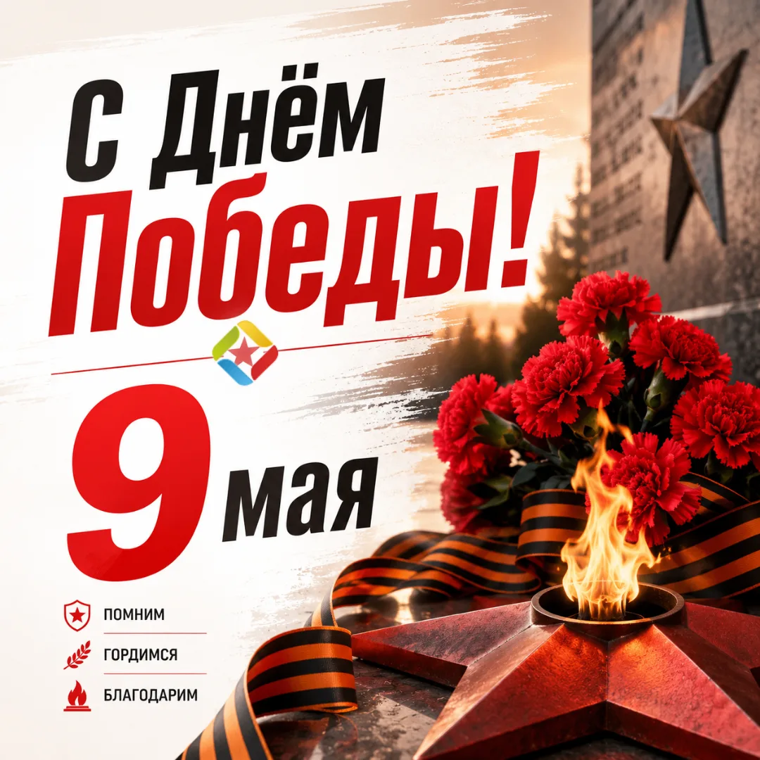 Друзья, поздравляем вас с Днём Победы! 🇷🇺