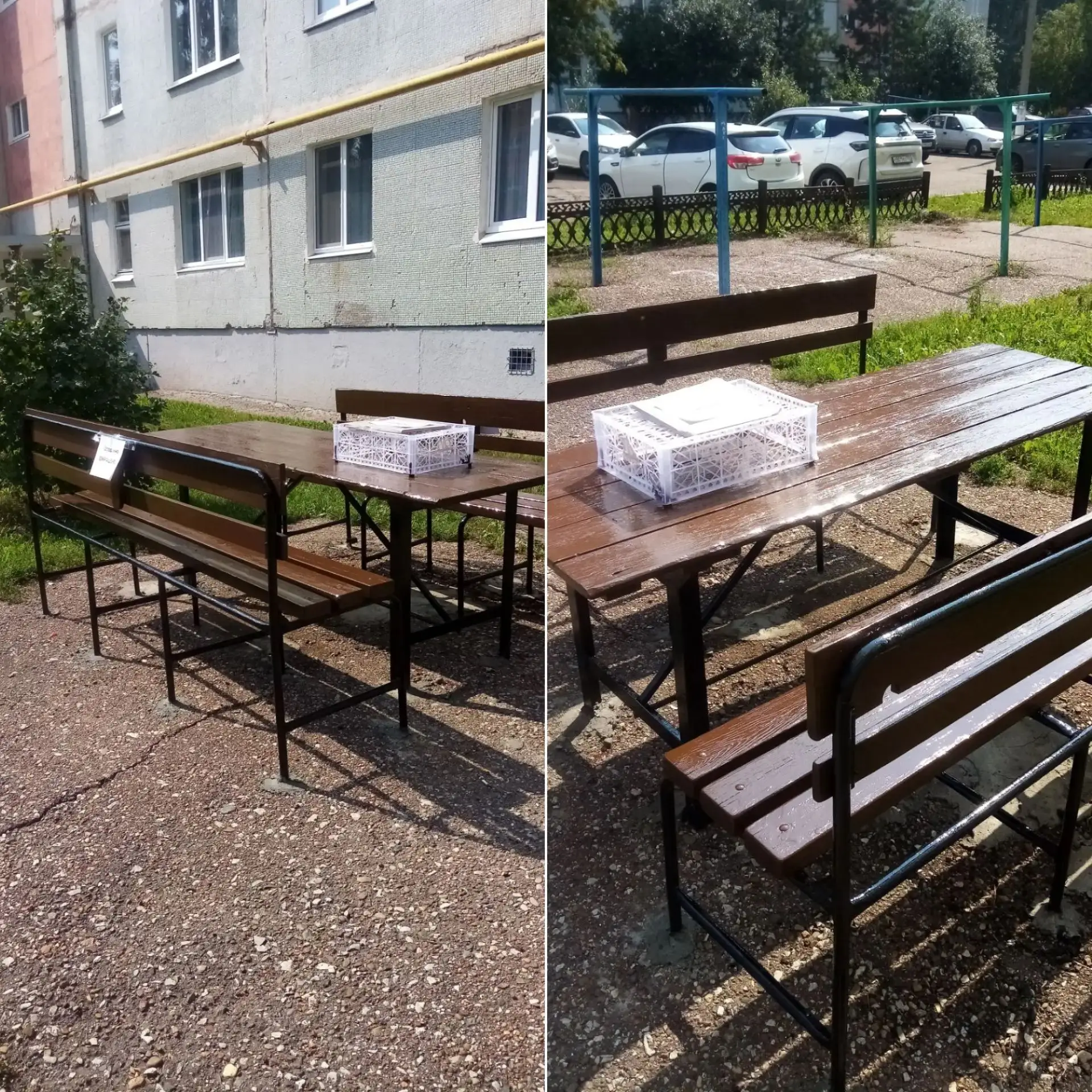 🚧 Демонтаж скамьи — ул. Артема д. 134