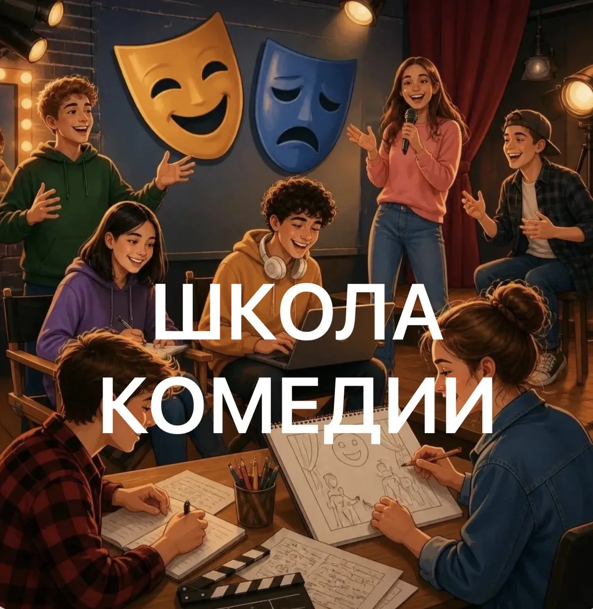 🎭 Приглашаем детей от 10 лет в «Школу комедии».
