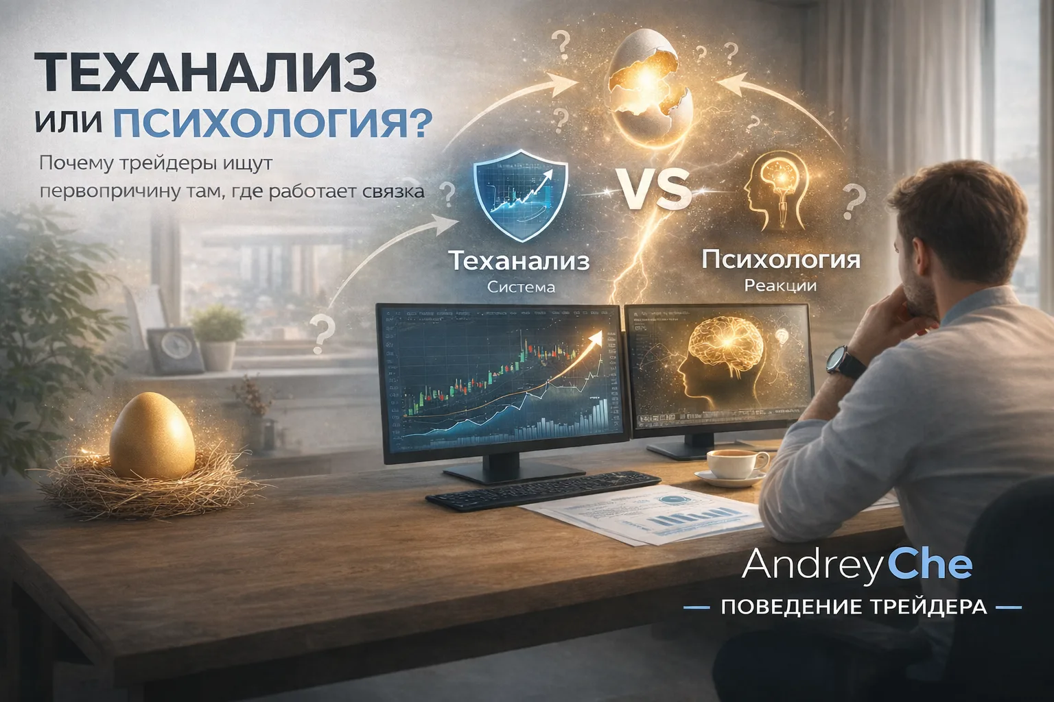 Что в трейдинге важнее — система или психология?

Интересно, что этот вопрос звучит почти как «что б