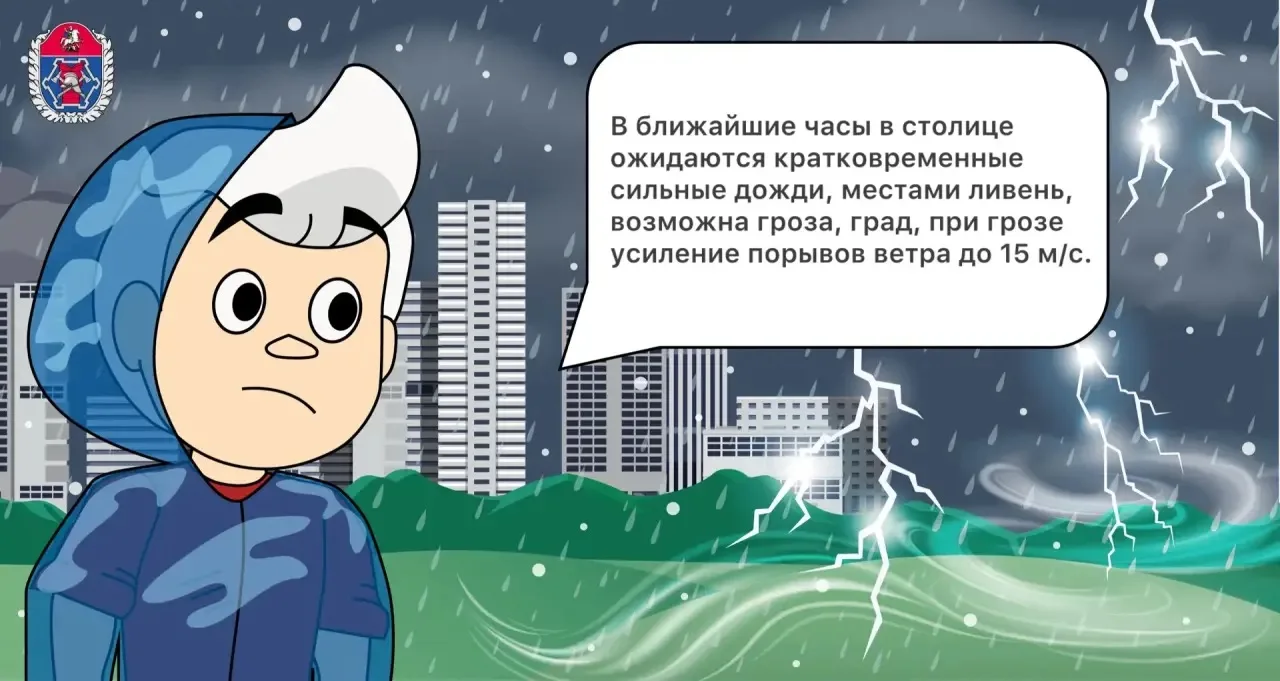 Дорогие москвичи!

По прогнозам синоптиков, в ближайшие часы в столице ожидаются кратковременные сил
