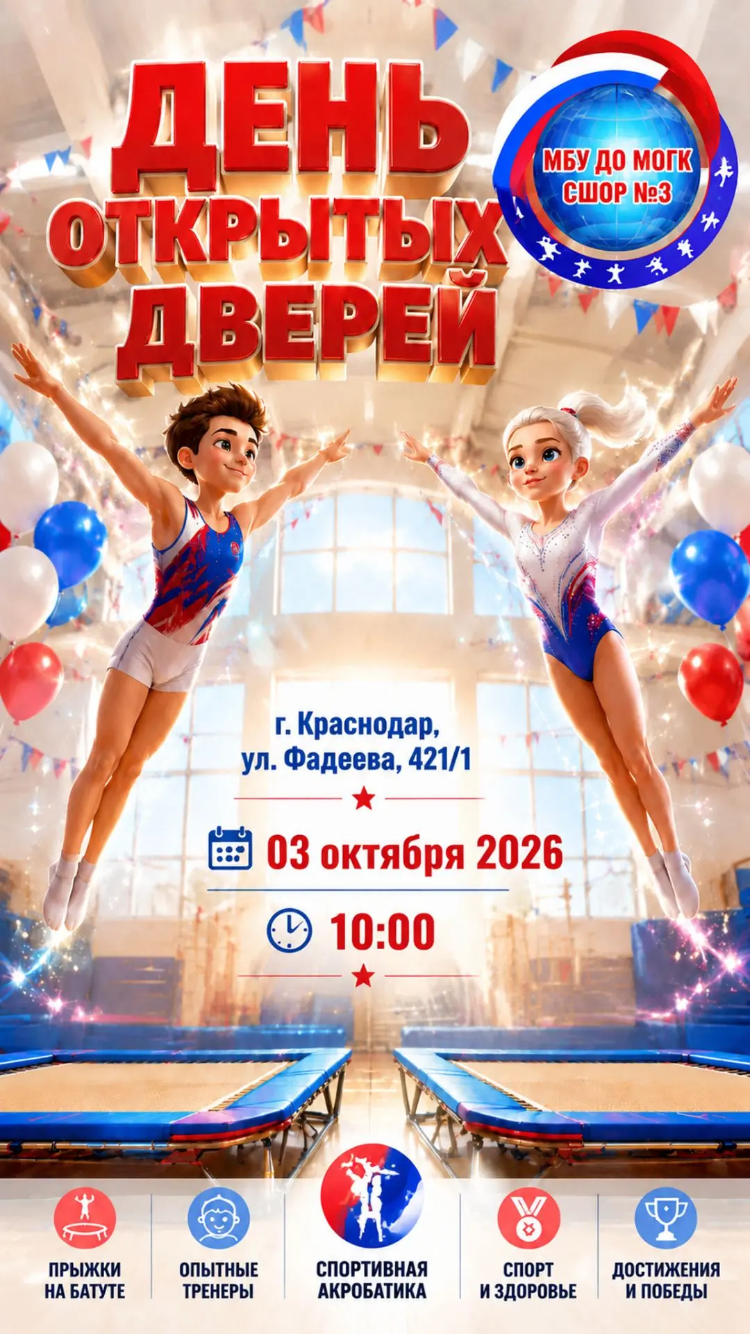 🤸‍♂️ ДЕНЬ ОТКРЫТЫХ ДВЕРЕЙ В СШОР № 3!