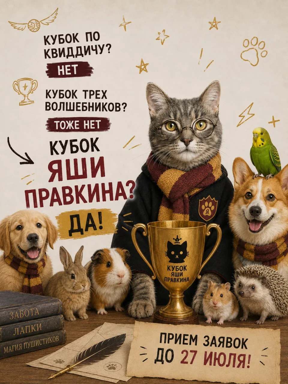 🥺 Письмо из Хогвартса, может, и не пришло...

Зато есть шанс получить главный трофей этого лета — К