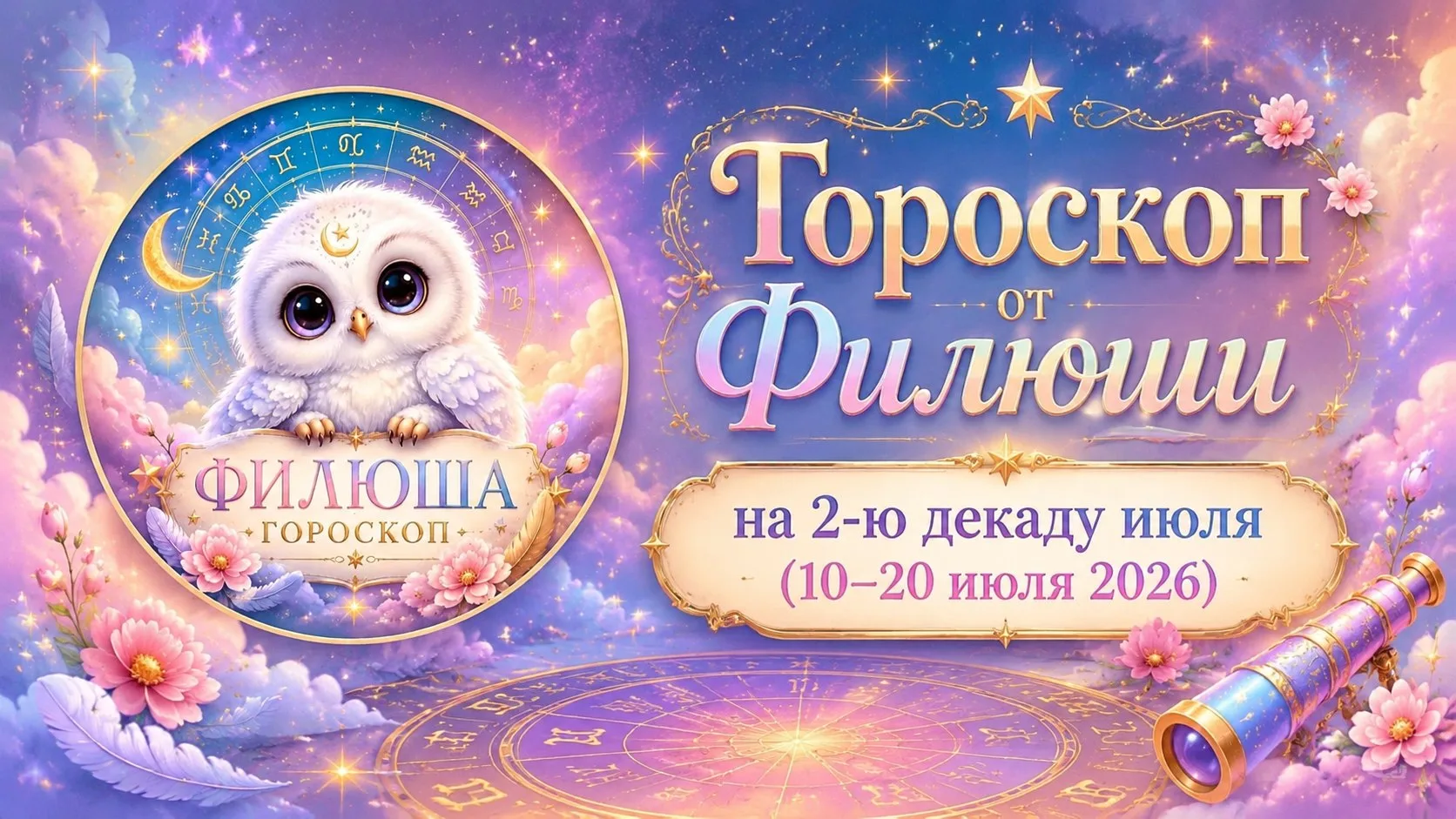 🔮 Гороскоп на 2‑ю декаду июля (10–20 июля 2026): что звёзды прячут за кулисами? 🎭