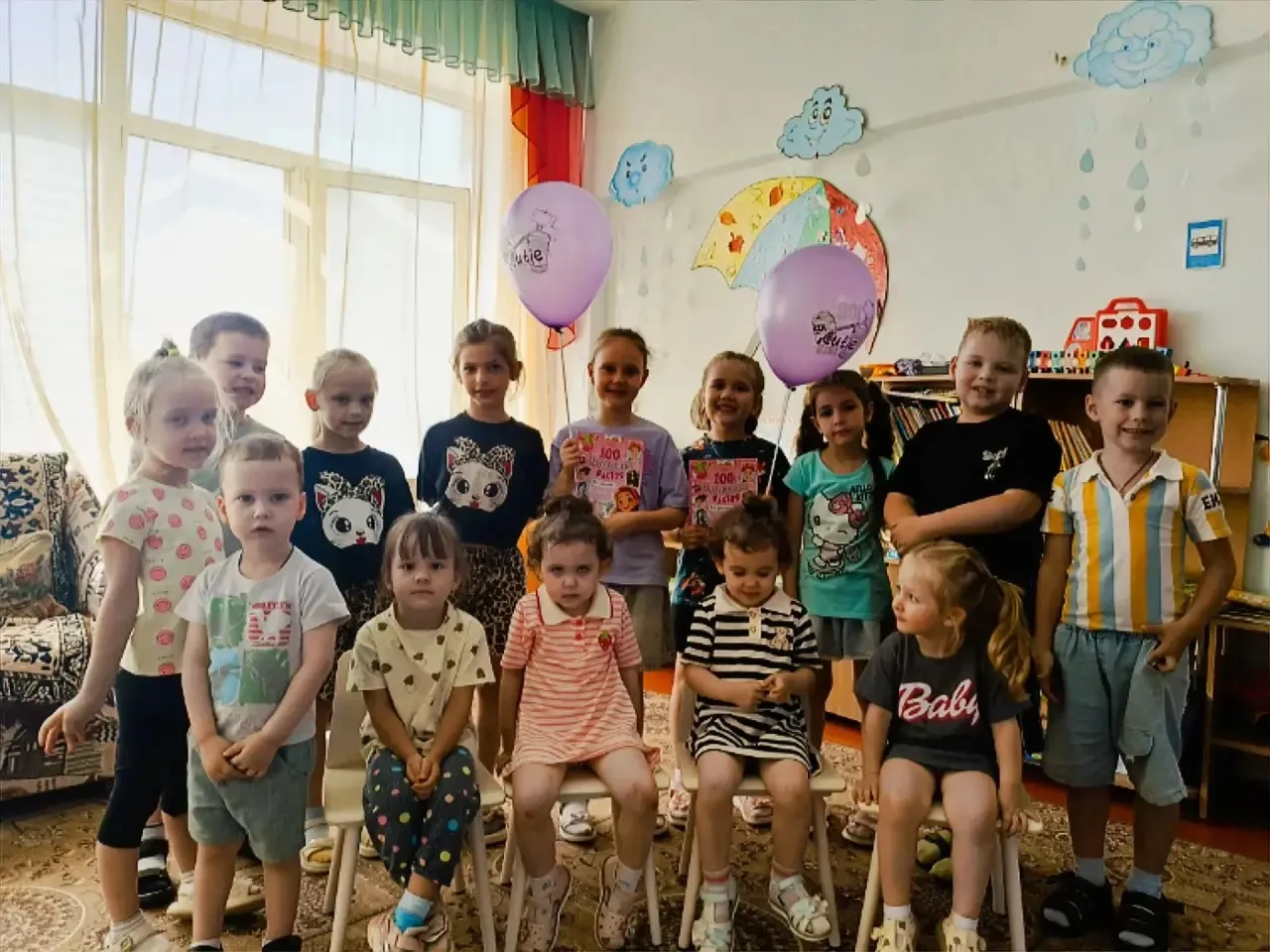 Весёлый День именинника в подготовительной группе