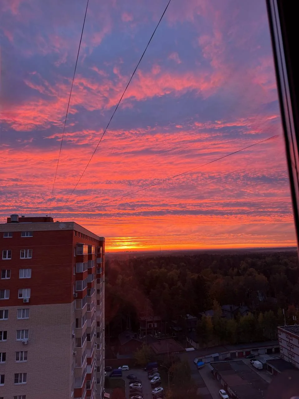 Невероятно красивый рассвет был сегодня в Королёве