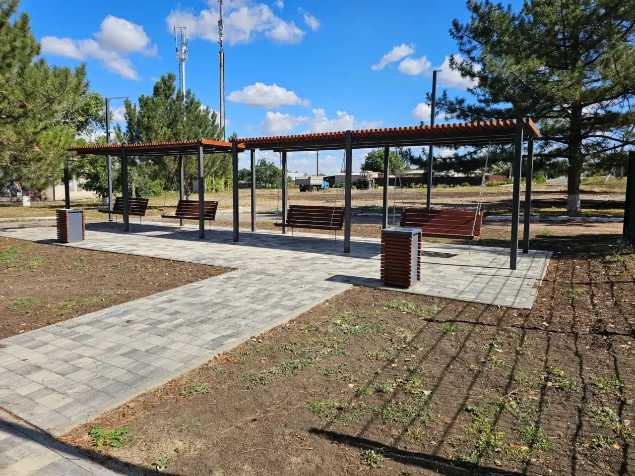 В Михайловке завершены работы по благоустройству общественной территории 📸