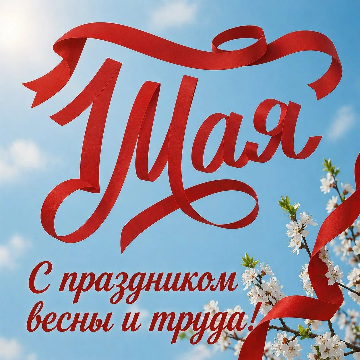 Примите искренние поздравления с Праздником Весны и Труда!