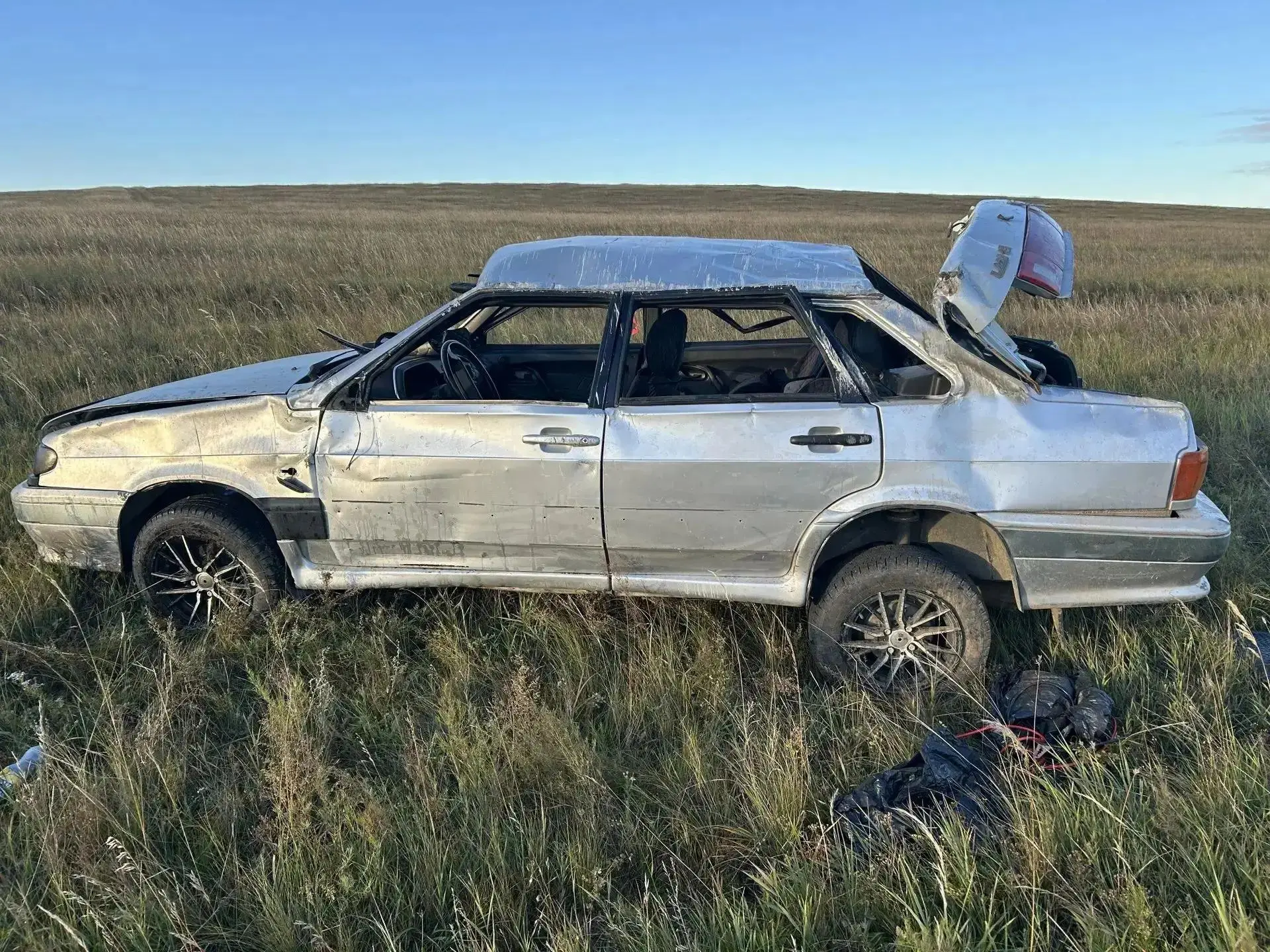 Непристёгнутый водитель погиб в перевернувшейся Lada в Забайкальском округе