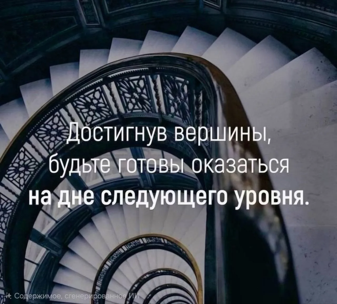 ДОСТИГНУВ ВЕРШИНЫ, БУДЬТЕ ГОТОВЫ ОКАЗАТЬСЯ НА ДНЕ СЛЕДУЮЩЕГО УРОВНЯ