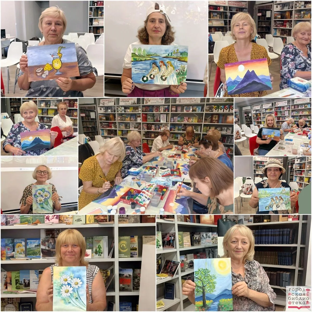 🎨 В жаркие июльские дни участницы проекта «Активное долголетие» вновь собрались на нашей творческой