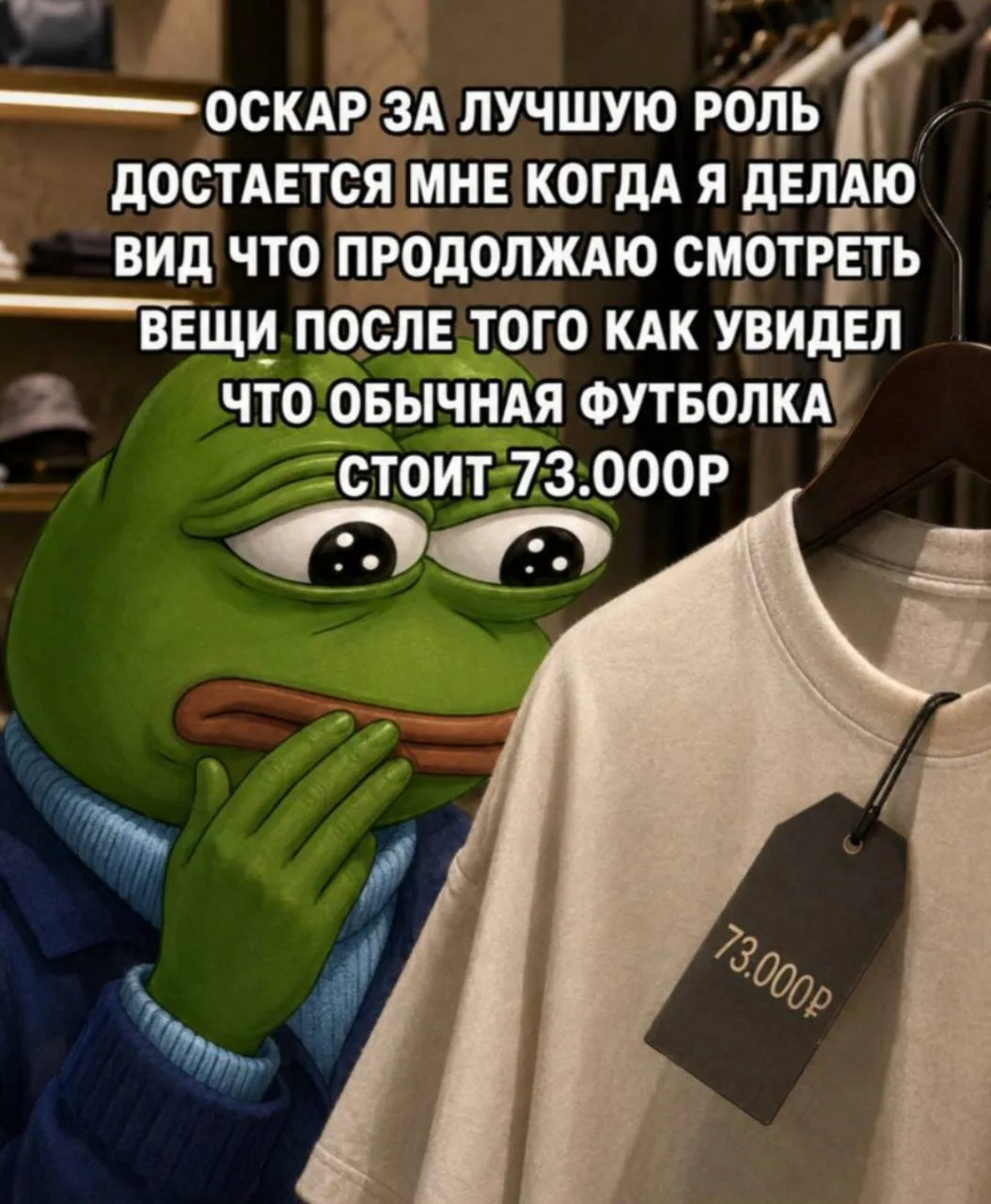 ОСКАР ЗА ЛУЧШУЮ РОЛЬ
ДОСТАЕТСЯ МНЕ КОГДА Я ДЕЛАЮ ВИД, ЧТО ПРОДОЛЖАЮ СМОТРЕТЬ ВЕЩИ ПОСЛЕ ТОГО КАК УВИ