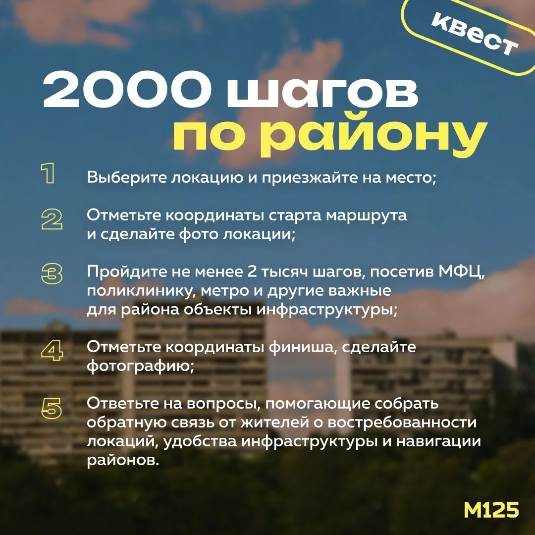 Программа «Мой район» запускает квест, который поможет собрать обратную связь от жителей о востребов