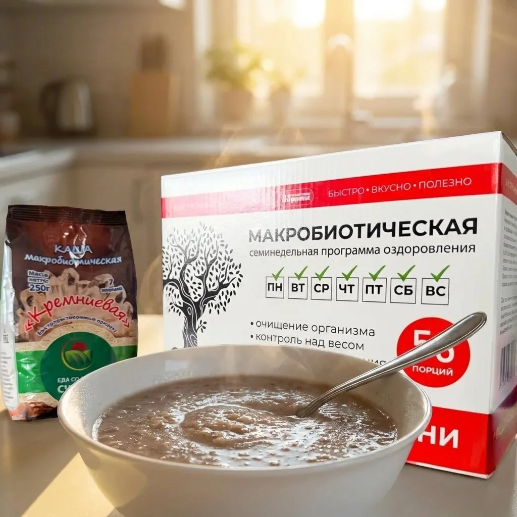 Каша с целебной белой глиной из 7-ми недельной программы оздоровления употребляется оди...