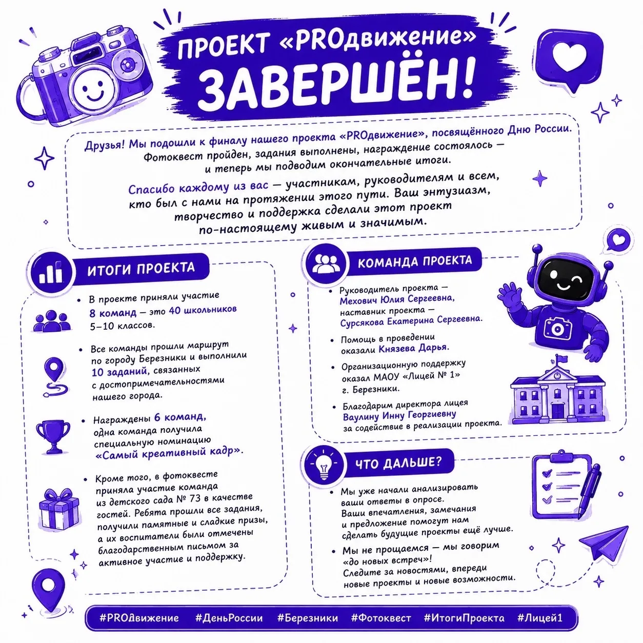 🎯 ПРОЕКТ «PROдвижение» ЗАВЕРШЁН!