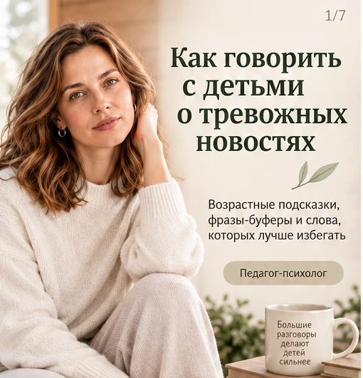 Важно сначала понять, что знает и чувствует ребёнок. Спросите спокойно и выслушайте.