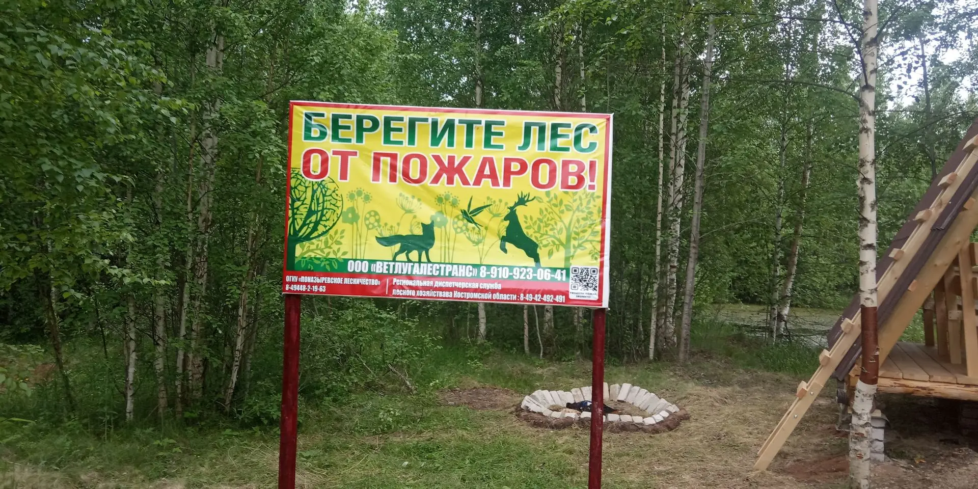 Новая зона отдыха для граждан, пребывающих в лесах в Поназыревском лесничестве.
                    