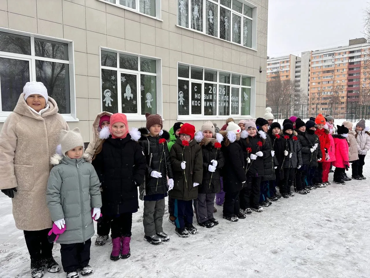 🚀 12 января — особая дата. Сегодня мы провели торжественную линейку, посвящённую 119-й годовщине со 