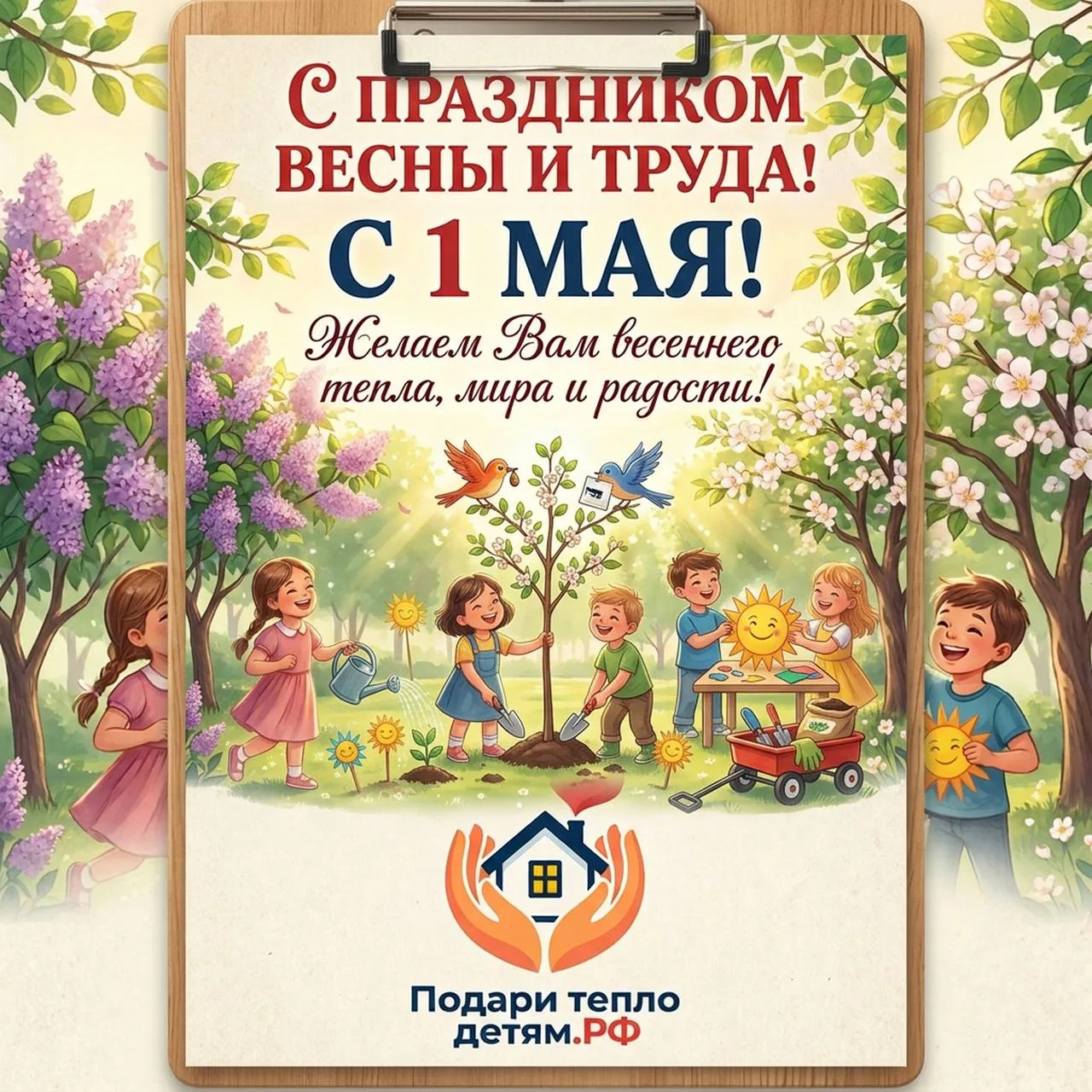 Поздравляем с 1 Мая — Праздником Весны и Труда!

Пусть этот день подарит тепло, радость и вдохновени