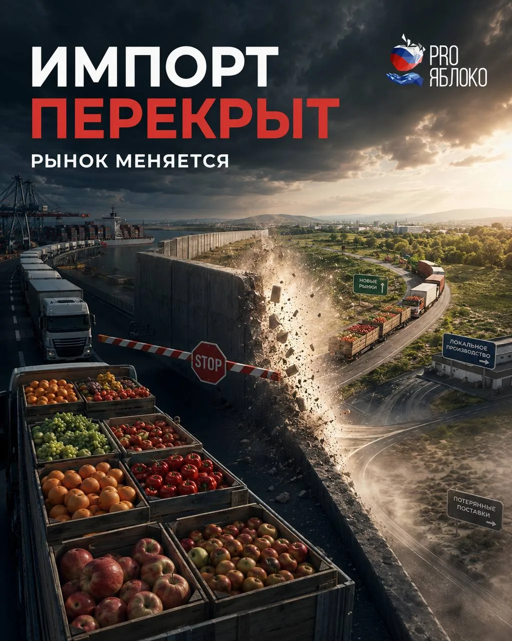 Россельхознадзор вслед за цветами перекрыл ввоз фруктов и овощей из Армении 😱