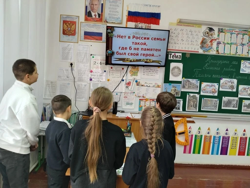 В рамках внеурочного занятия "Орлята России" для учеников 4 класса было проведено важное и трогатель