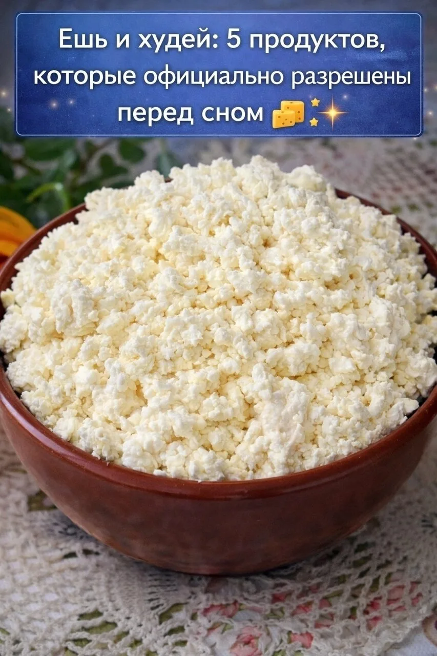 Ешь и худей: 5 продуктов, которые официально разрешены перед сном 🧀✨
