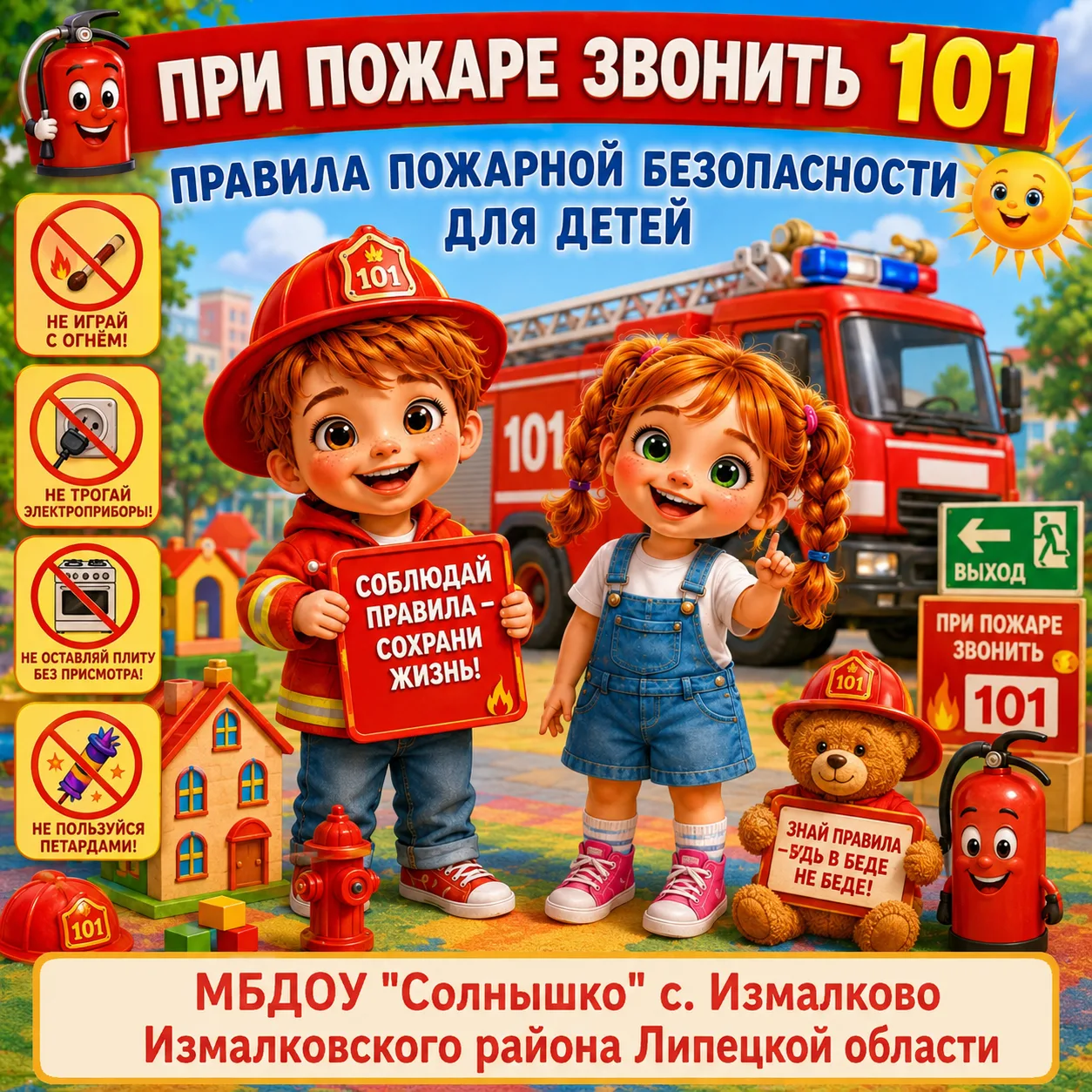 ☀Сегодня в средней группе «Подсолнушки🌻» прошло увлекательное занятие, посвящённое пожарной безопас