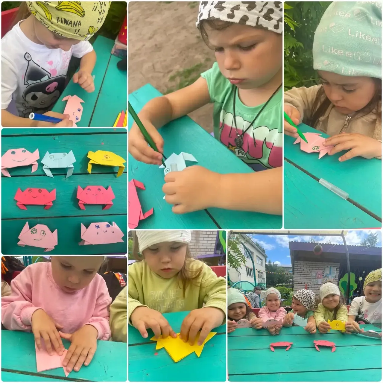 🦀 Наши маленькие крабики-оригами! 🐚 🌊

Друзья, сегодня в нашей группе «Земляничка» прошло настоящ