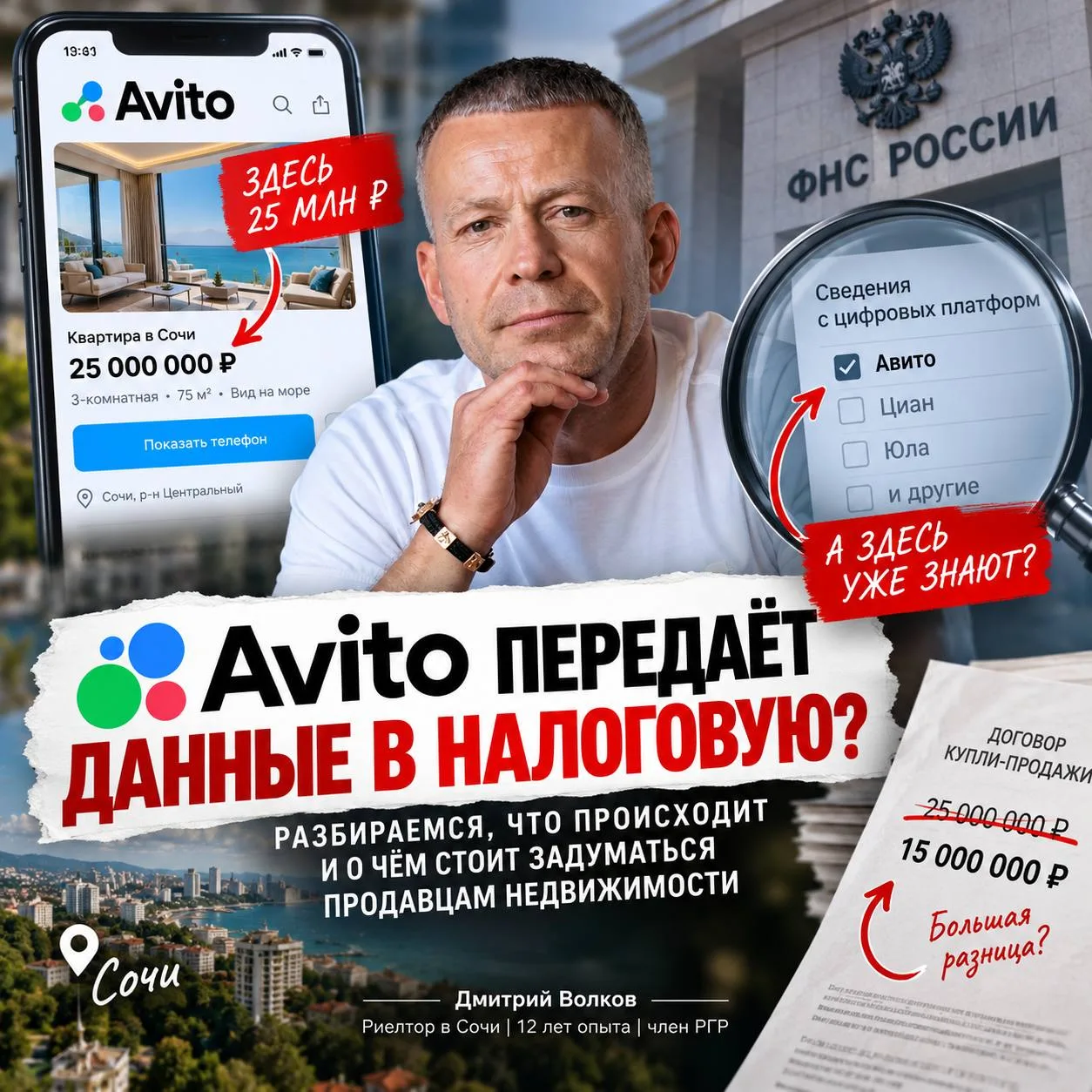 🏠 Выставили квартиру на Авито — информация теперь автоматически попадёт в налоговую?